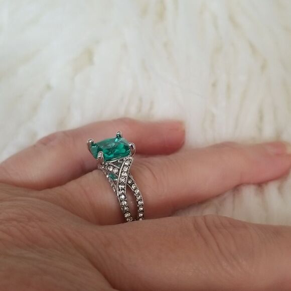 ❤ocean blue ring size 9 - Picture 2 of 7